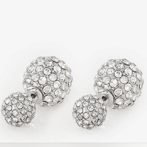 2/$15 NEW EXPRESS Rhinestone Post Earrings - Picture 3 of 5
